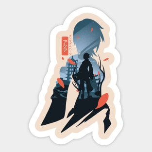 Aqua the Wayfinder Keyblade Sticker